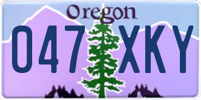 OR license plate 047XKY