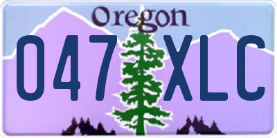 OR license plate 047XLC