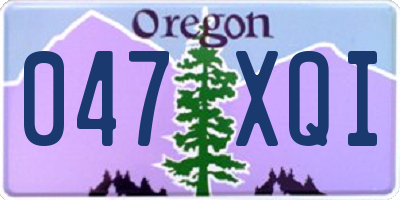 OR license plate 047XQI
