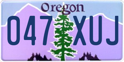 OR license plate 047XUJ