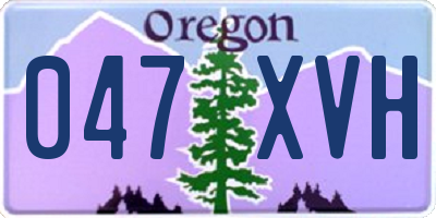OR license plate 047XVH