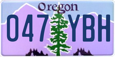 OR license plate 047YBH
