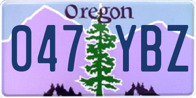 OR license plate 047YBZ