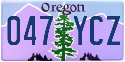 OR license plate 047YCZ