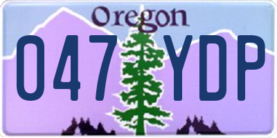 OR license plate 047YDP