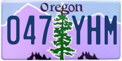 OR license plate 047YHM