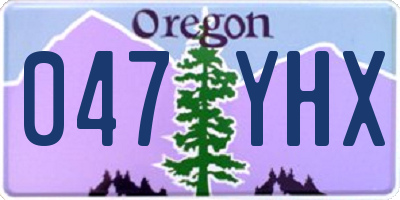OR license plate 047YHX