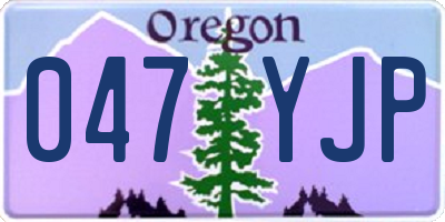 OR license plate 047YJP