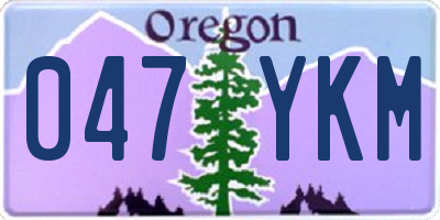 OR license plate 047YKM