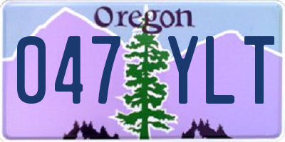 OR license plate 047YLT