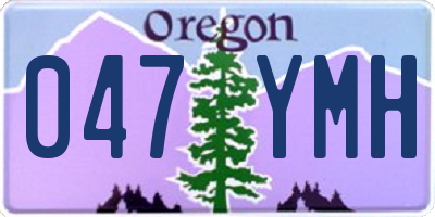 OR license plate 047YMH