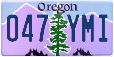 OR license plate 047YMI