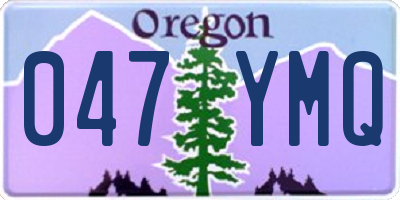 OR license plate 047YMQ