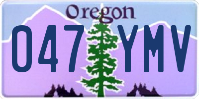 OR license plate 047YMV