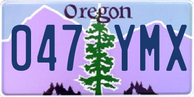 OR license plate 047YMX