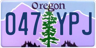 OR license plate 047YPJ