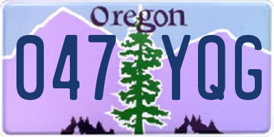 OR license plate 047YQG