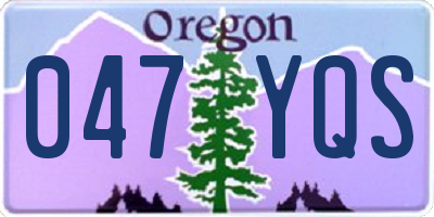 OR license plate 047YQS