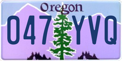 OR license plate 047YVQ