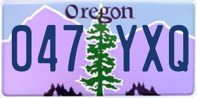 OR license plate 047YXQ