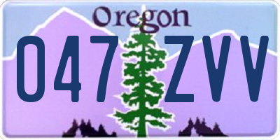 OR license plate 047ZVV
