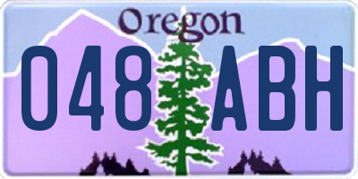 OR license plate 048ABH