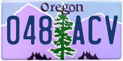 OR license plate 048ACV