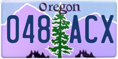 OR license plate 048ACX