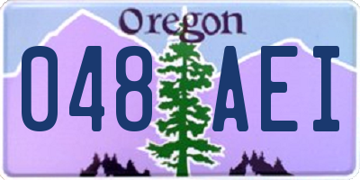 OR license plate 048AEI
