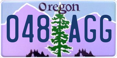 OR license plate 048AGG