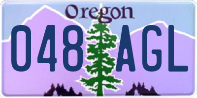 OR license plate 048AGL