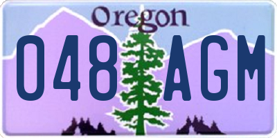 OR license plate 048AGM