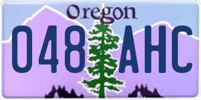OR license plate 048AHC