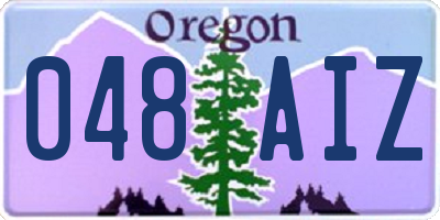 OR license plate 048AIZ