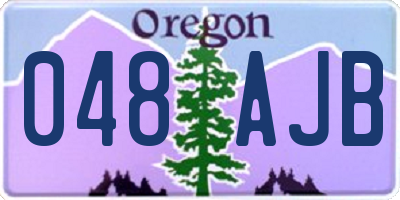 OR license plate 048AJB
