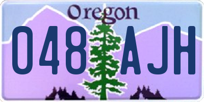 OR license plate 048AJH