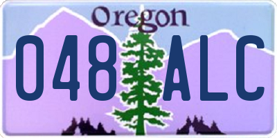 OR license plate 048ALC