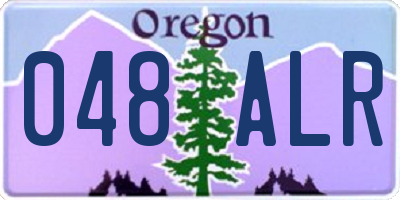 OR license plate 048ALR