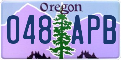 OR license plate 048APB