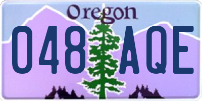 OR license plate 048AQE