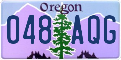 OR license plate 048AQG