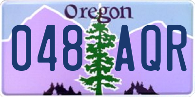 OR license plate 048AQR