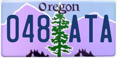 OR license plate 048ATA