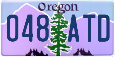 OR license plate 048ATD