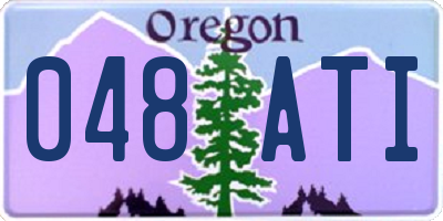 OR license plate 048ATI