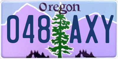 OR license plate 048AXY