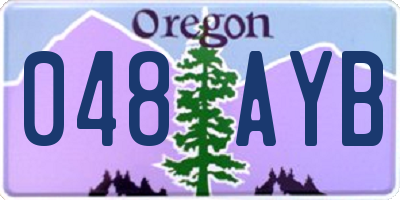 OR license plate 048AYB