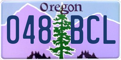 OR license plate 048BCL