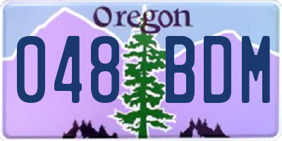 OR license plate 048BDM