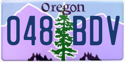 OR license plate 048BDV
